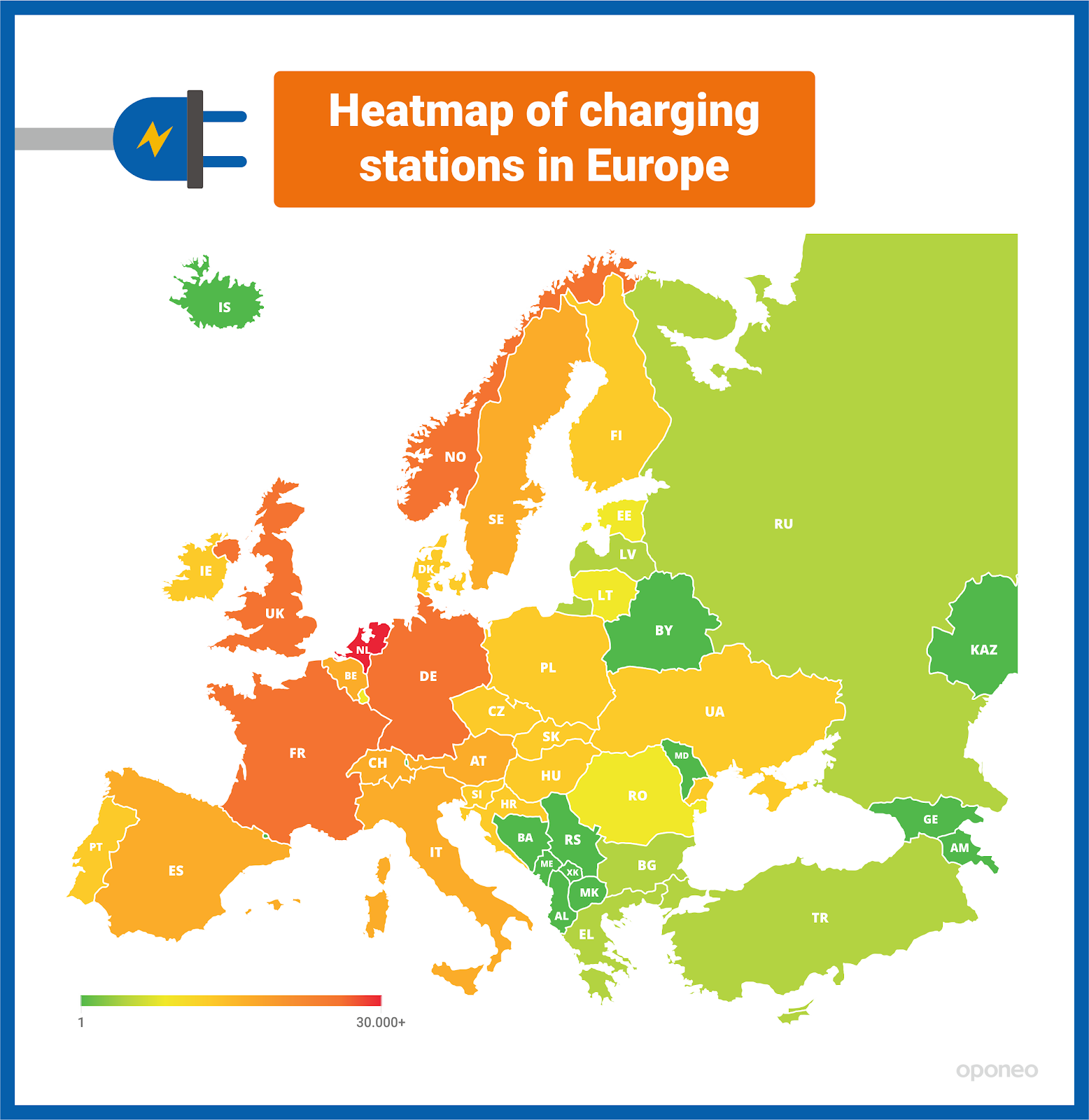 Electromobility in Europe EVs and Charging Stations » Oponeo.co.uk